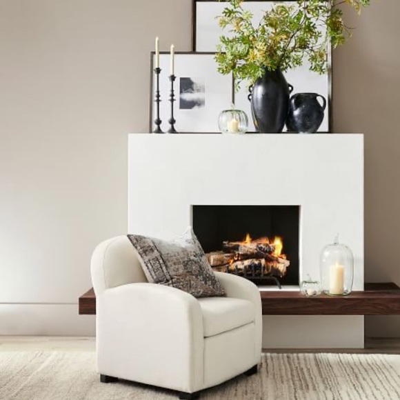 Pottery Barn Accents Pb Zayden Printed Velvet Pillow Cover Gray